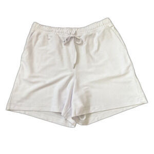 Kinesis White‎ Lounge Shorts Drawstring Waist Soft Knit Athleisure Size Small